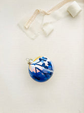 Load image into Gallery viewer, ceramic ornament | abstract blue florals