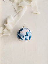 Load image into Gallery viewer, ceramic ornament | pink, blue + white florals