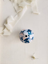 Load image into Gallery viewer, ceramic ornament | pink, blue + white florals